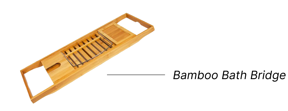 Luxe Bath bamboo tray
